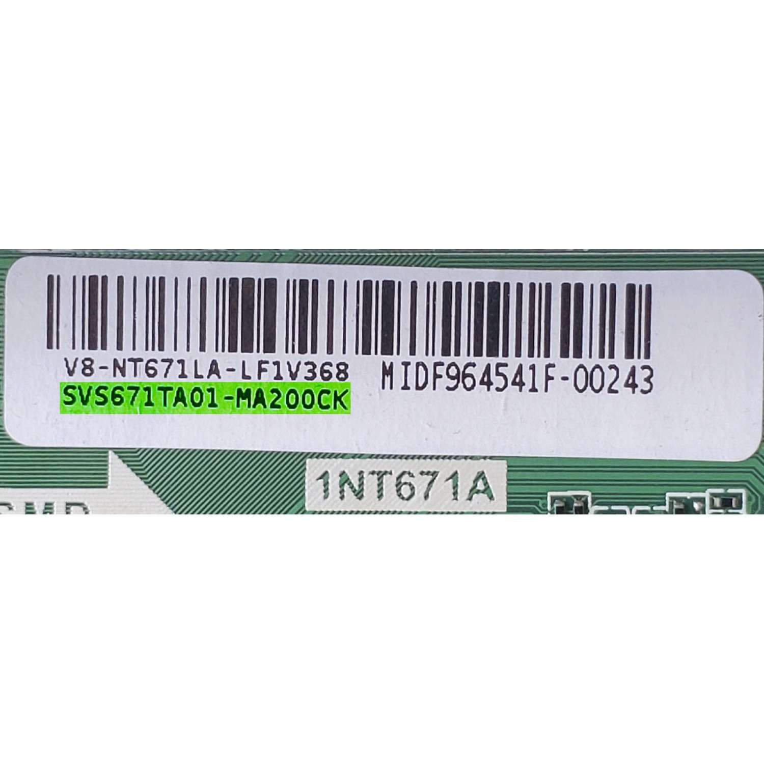 MAIN PARA SMART TV HKPRO / NUMERO DE PARTE SVS671TA01-MA200CK / TD.NT72671.U781 / V8-NT671LA-LF1V368 / PANEL LVU580PADX E0011 / DISPLAY CC580PV6D VER.01 / BN96-50358A / BN9650358A / MODELO HKP58UHD7 - Imagen 3
